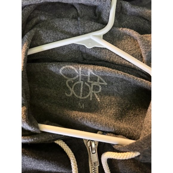 Chaser Womens Jacket Mission Surf Grey Terry Knit Zip Graphic Hoodie Size M NEW - Picture 5 of 6